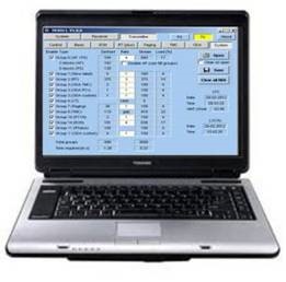 TRX011 software screen